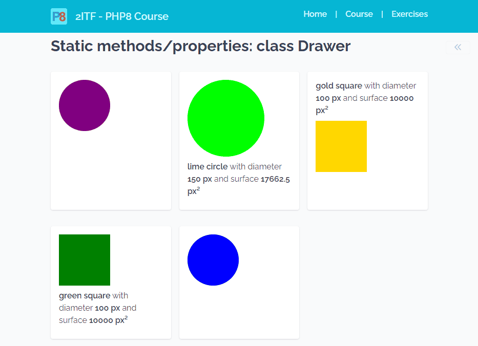 Drawer class example