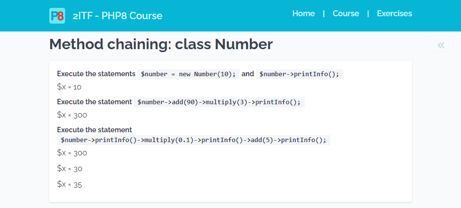 Number class example