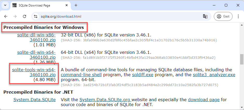 SQLite